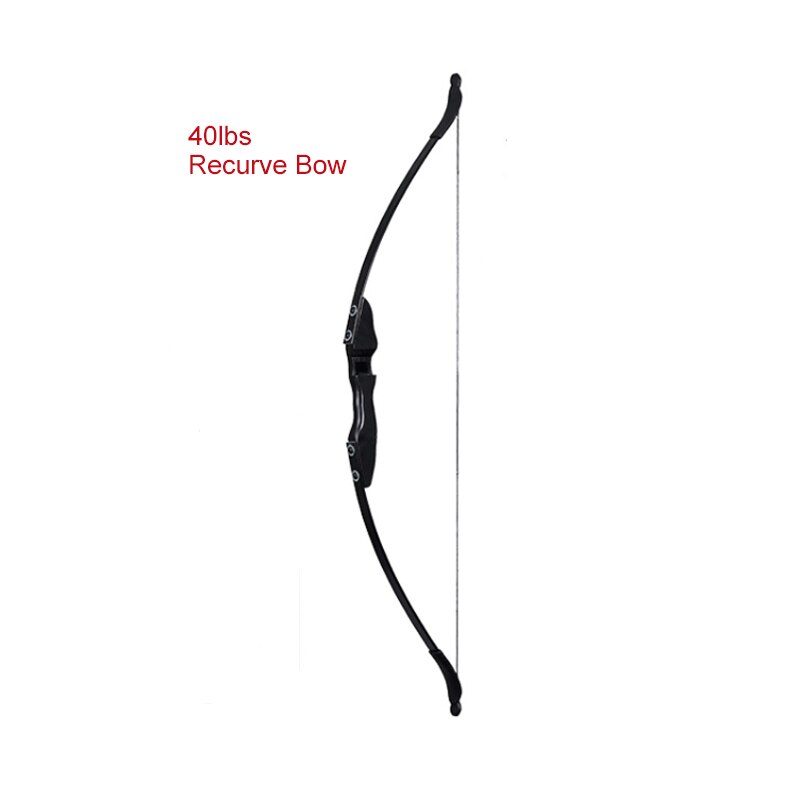 Arc Recurve et flèches en carbone, 30/40lbs, pour tir à droite, accessoires de chasse: 40lbs Recurve Bow