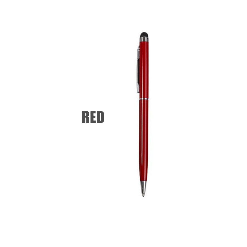 Colors Universal Touch Pen 2 in 1 Stylus Drawing Pens Screen Capacitive Screen Caneta for Tablet Phone Pencil Accessories: RED