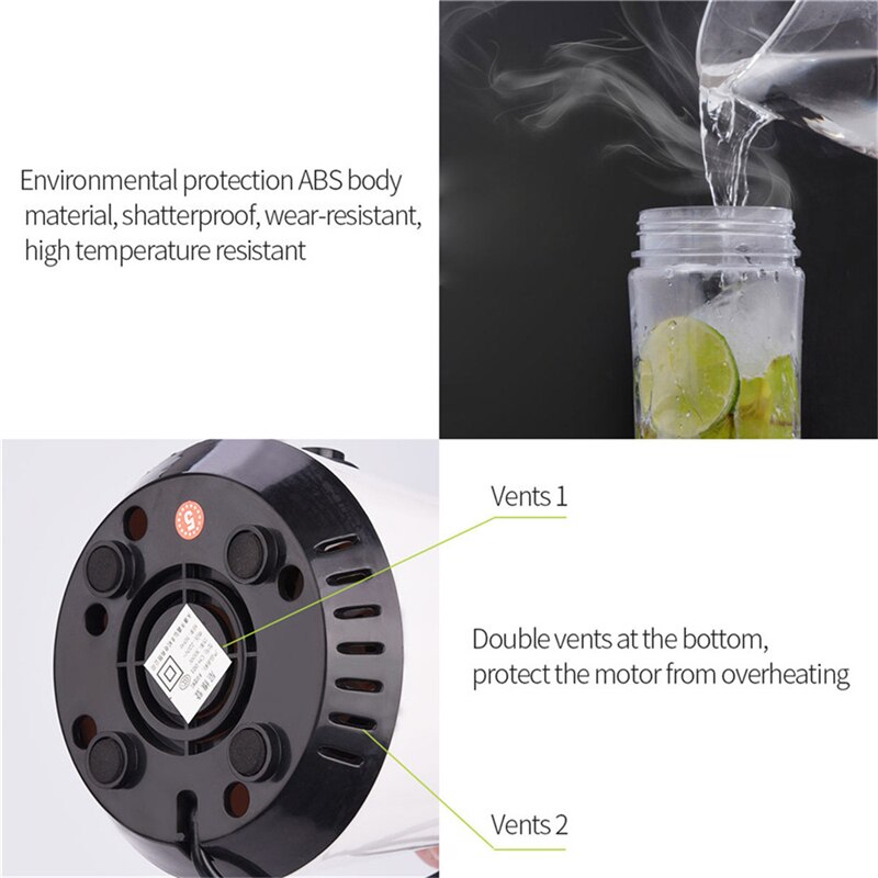 600ML Home Use Fruit Juice Machine Electric Fruit Juicer Vegetable Blender Juice Extractor Safety Electric Juicer Citrus Squeeze