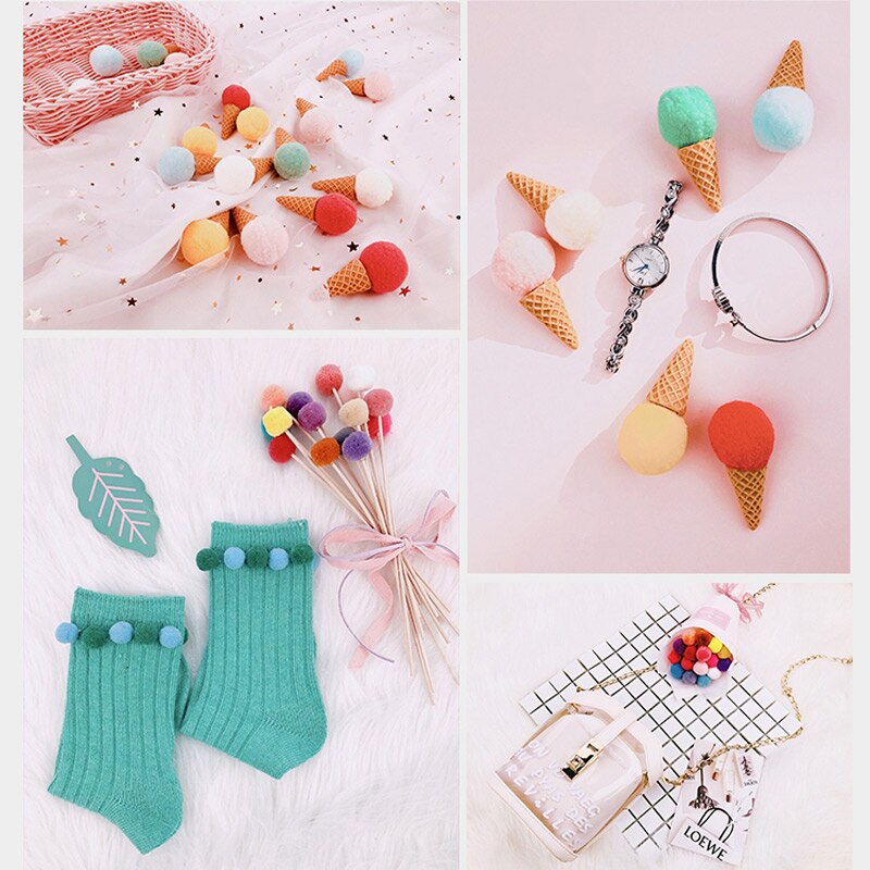 6pcs/set Creativity Simulation Ice Cream Photography Props for Photos Studio Accessories for Home Party DIY Decorations Items