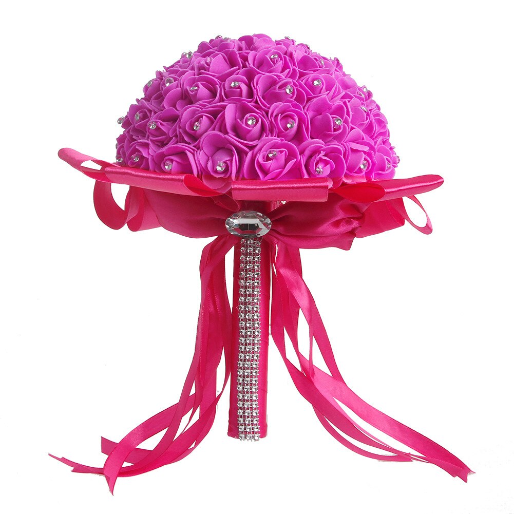 Kunstmatige Bruidsboeket Handgemaakte Beauty Foam Rozen Bruidsboeket Party Decoratie Accessoires: HP