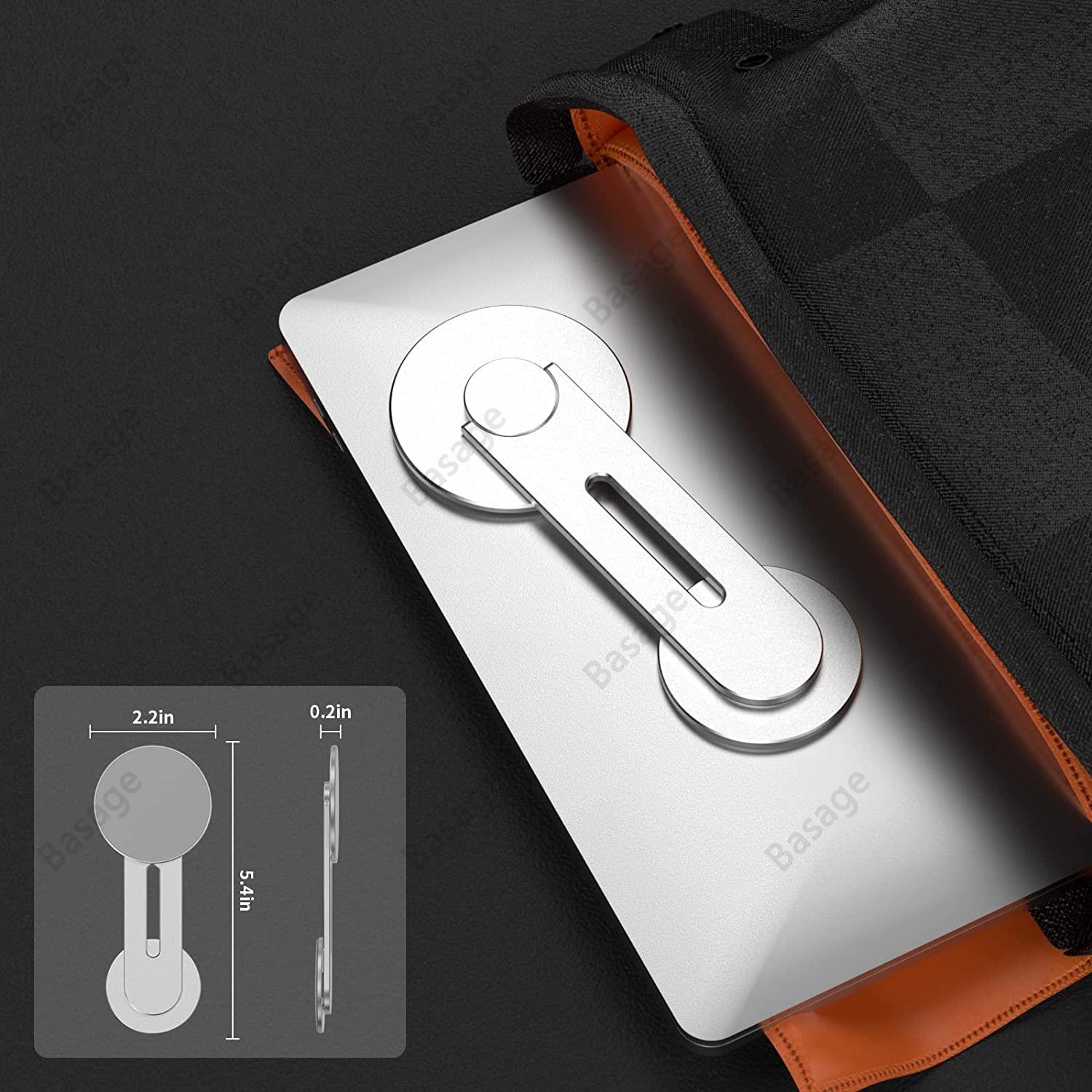 Uchwyt do laptopa Continuity Flip do iPhone'a, wąski magnetyczny uchwyt na telefon, obrotowy o 180 stopni ° do laptopów i monitorów, regulowane ramię magnetyczne