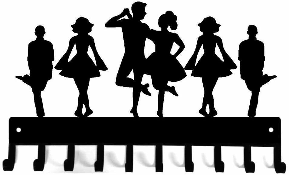 Dance Key Rack Irish Dance Troupe With Couple - Medal Hanger Rack... – Grandado