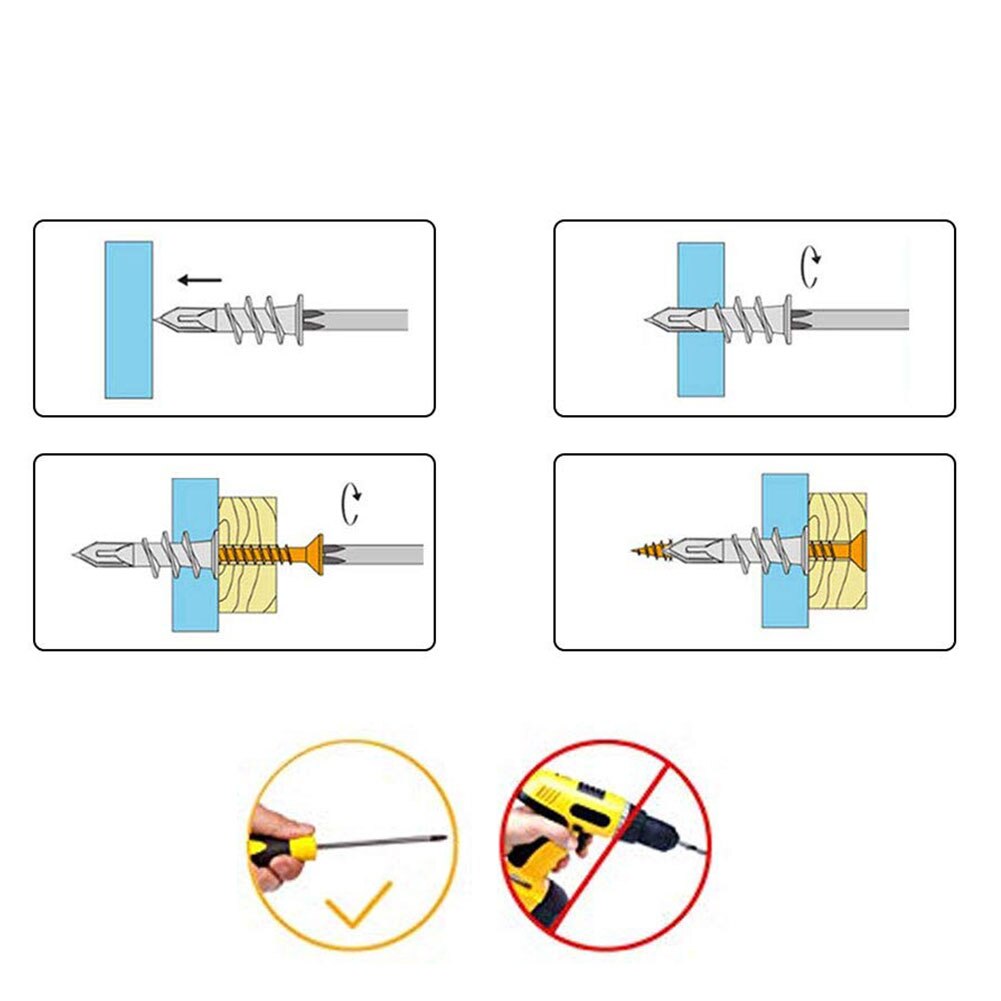 Kotwica robić płyt gipsowo-kartonowych 140 szt. 15*33mm płyta gipsowo-kartonowa nylonowa kotwica samowiercące ściany gipsowo-kartonowa plastikowa nylonowa kotwica światło żółte