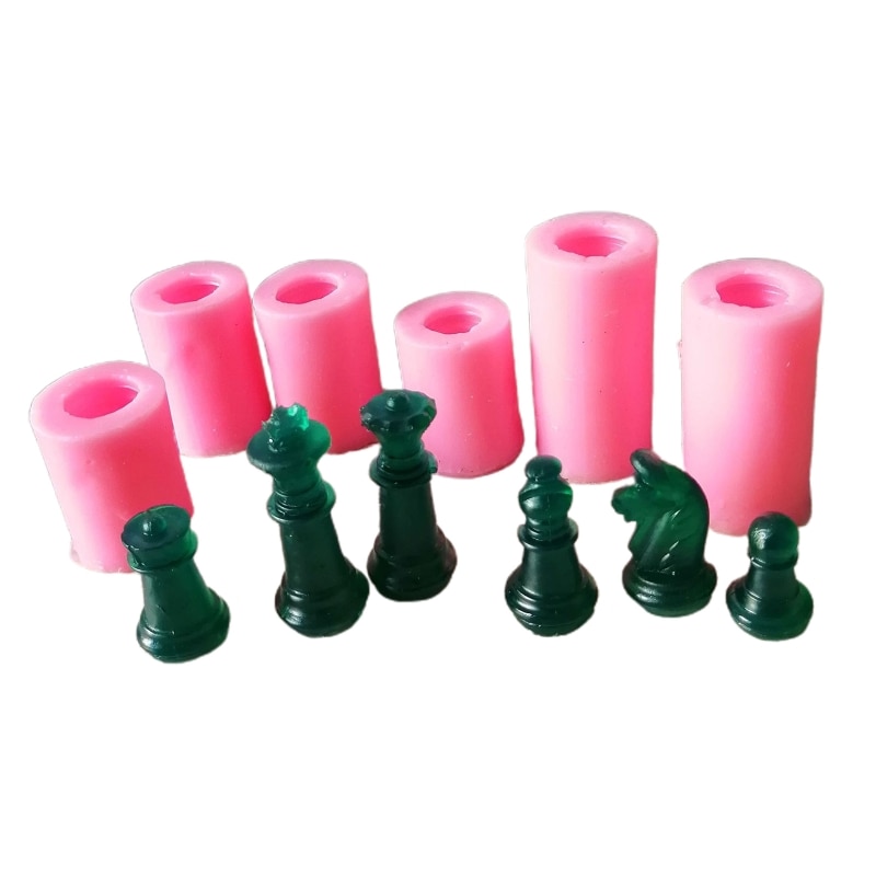 Diy Ambachten Sieraden Maken Tool Handgemaakte Silicone Mould Internationale Schaken Epoxyhars Mal
