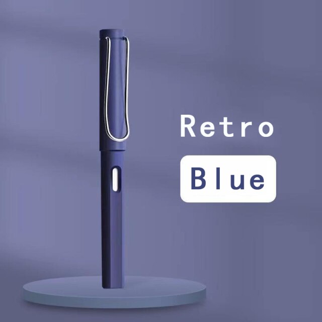 Lápiz eterno de escritura ilimitada, nueva tecnología, lápices mágicos sin tinta para escribir bocetos de arte, herramienta de pintura, novedosos para niños: Retro blue