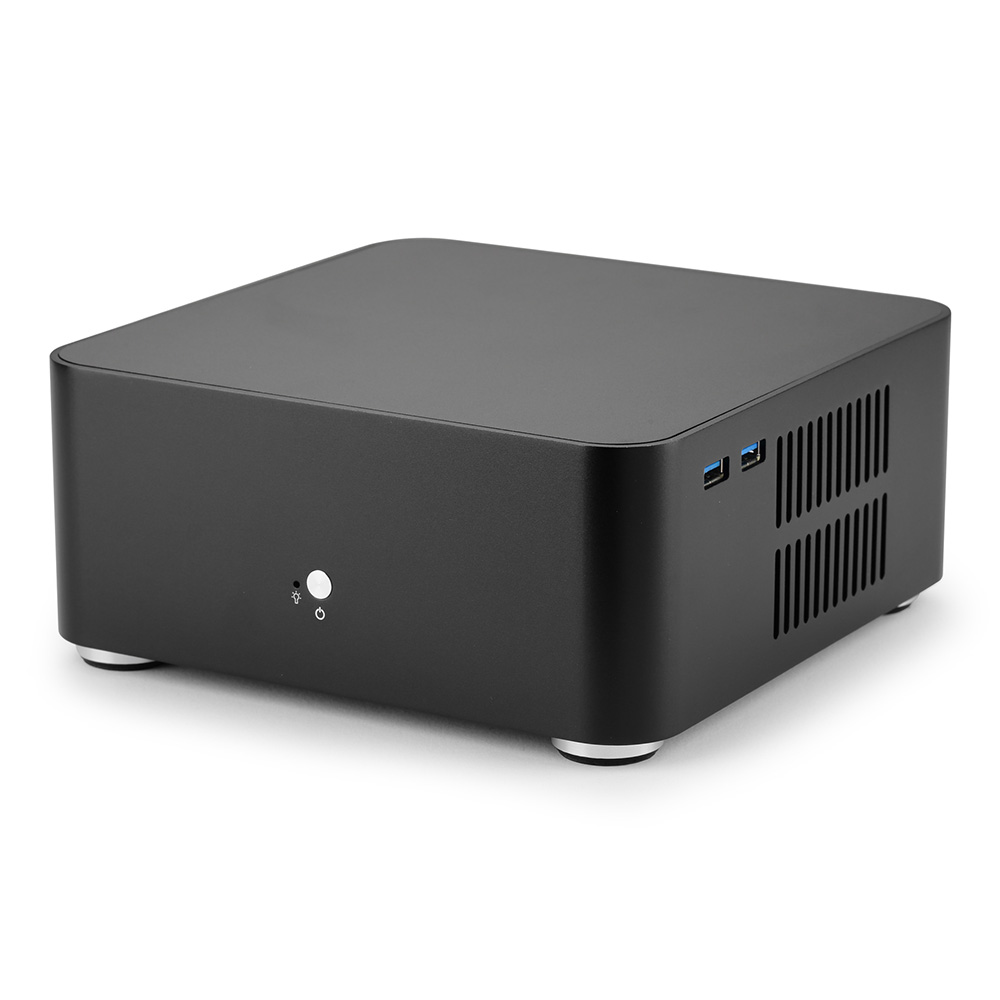 Rgeek  l80 kompakt-pc-gehäbenutzen aus Aluminium mit netzteil für htpc und Mini-itx-pc: verrotten
