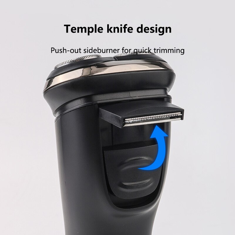 Autocure Smart USB Rechargeable Razor Full Body Washing Three-head Floating Razor Rechargeable Electric Male Shaver