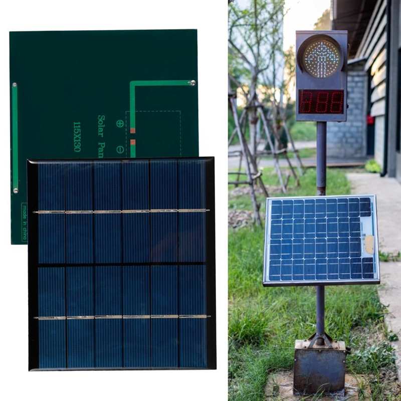 panneau solaire 2.5W 6V Mini Polysilicon Solar Panel DIY Small Solar Cell Board Module for Solar Lamps pannello solare
