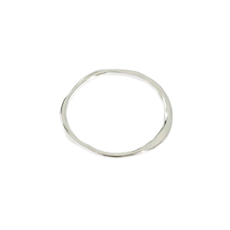 S&#39;STEEL geometryczne pierścienie Ley 925 srebro dla kobiet minimalistyczny nieregularny złoty pierścień Boucle D&#39;oreille Argent biżuteria prezenty: 15 / Silver Color