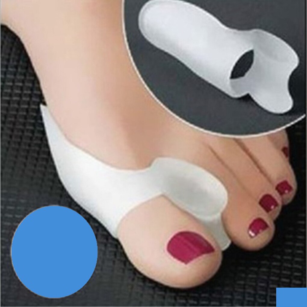 1 Paar Zachte Siliconen Teen Separator Correctie Hallux Valgus Spalk Bunion Bescherming