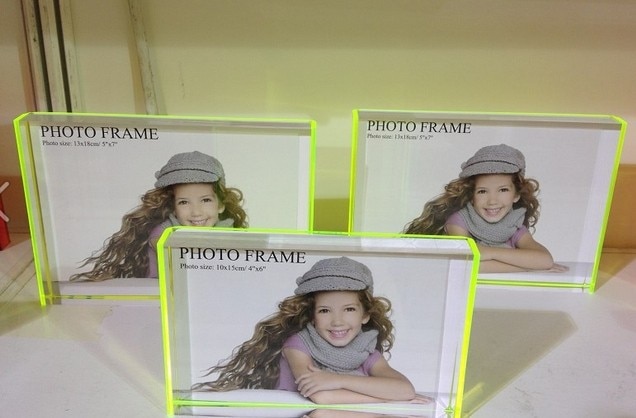 High Transparent Rectangle Acrylic/Plexiglass Wedding Picture Frames PF009