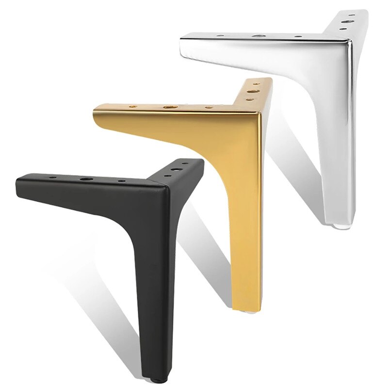 4PCS Sofa Trident Furniture Legs Table Legs Bathroom Legs Furniture Legs Bed Chair Desk Dresser Wardrobe Legs Hardware Cabinetry
