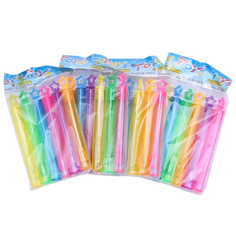 24 Pcs Kinderen Outdoor Zeep Bubble Flessen Speelgoed Birthday Party Wedding Xmas Decoraties Kleur Liep
