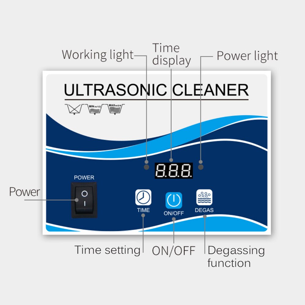 ultrasonic cleaner Household Glasses Cleaning Tool for Jewelry Toothbrush Cleaning Instrument washing machine