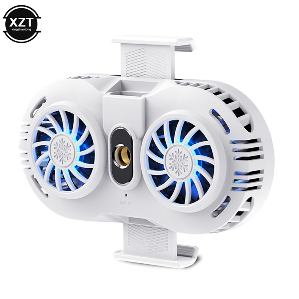 Telefon komórkowy cooler 2 uchwyt wentylatora chłodzenie gra strzelanka na żywo półprzewodnikowy wyciszenie Radiator kontroler Radiator dla Iphone Xi