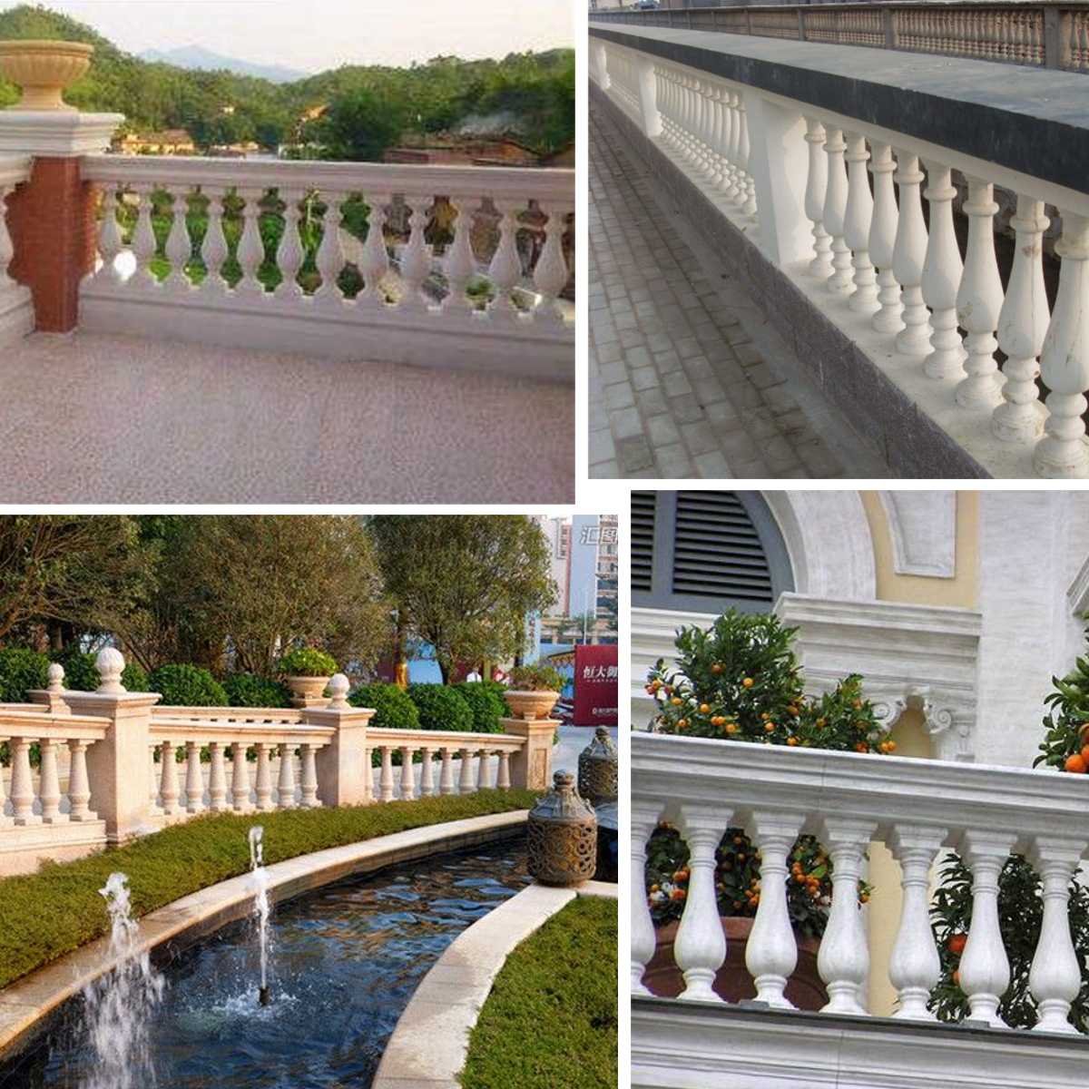 Roman Column Mold Balcony Garden Pool Fence Cement Railing Plaster Concrete Mold column guardrail Building mold 60x14cm