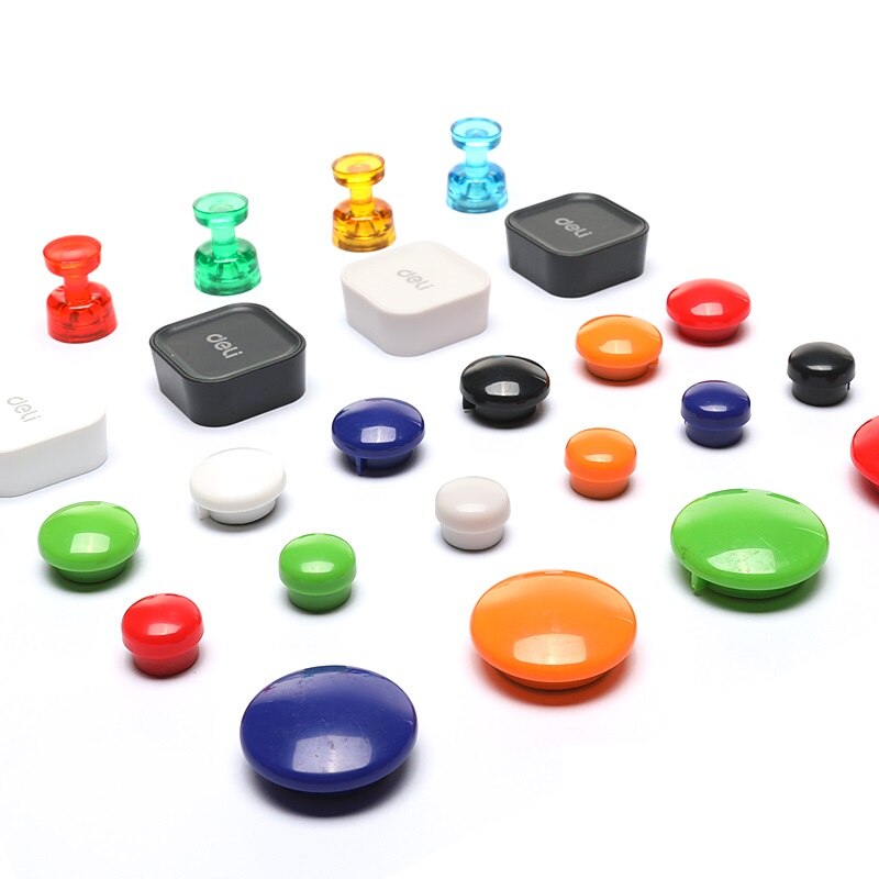 Botón magnético clásico para pizarra blanca, alfiler magnético para nevera de 15mm/17mm/20mm/30mm/40mm, suministros escolares y de oficina, H6699