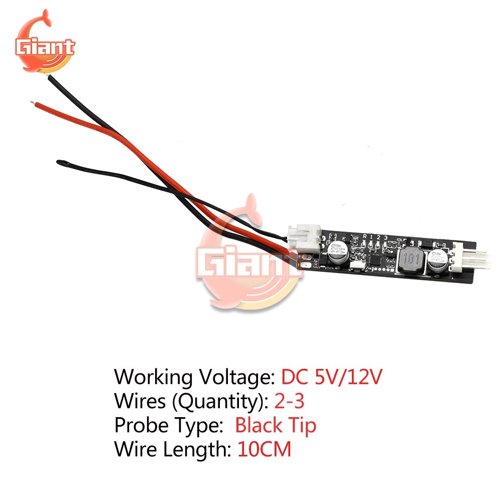 DC5V/12V PWM Speed Controller Fan Speed Governor 4 Wire 2-3 Wire Computer Temperature Control Switch for PC CPU Cooler Fan Alarm: Type D-1