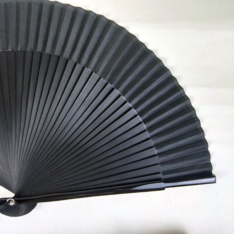 Kinesisk stil sort vintage hånd ventilator folde fans sommer vintage fan dans fest favor bryllup forsyninger