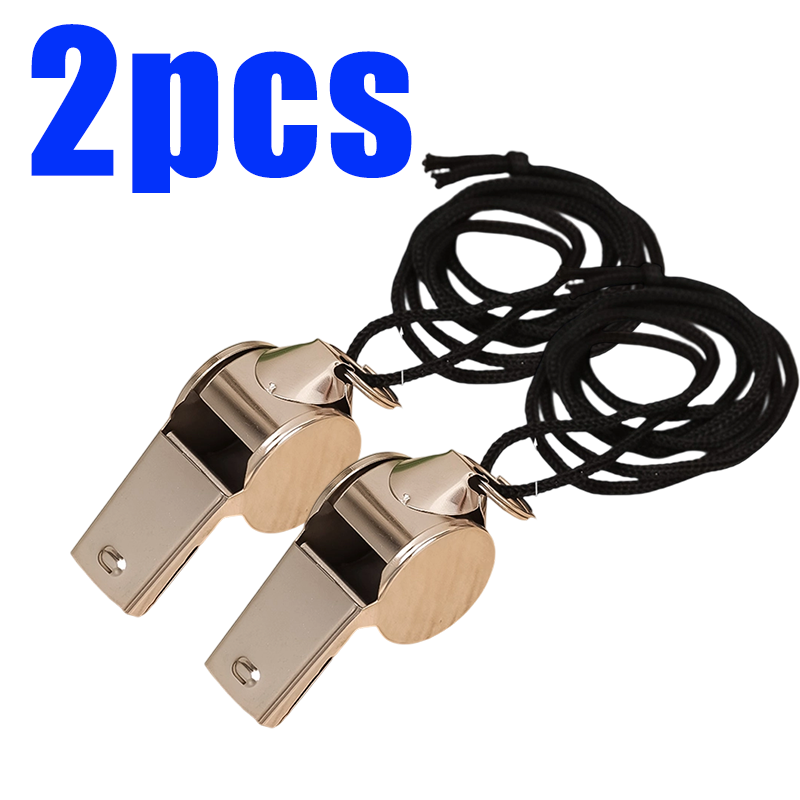 10/1pcs Whistle Sport Rugby Referee Stainless Steel Whistles Soccer Football Basketball Party Training School Cheerleading Tools: Blue