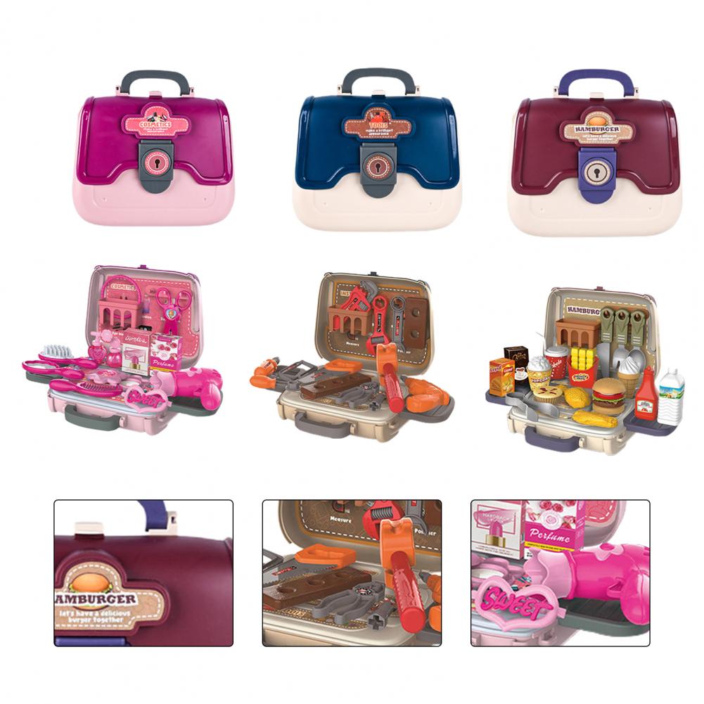 Pretend Play Speelgoed Te Dragen Mooie Anti-Crack Hamburger Gereedschap Handtas Speelhuis Speelgoed