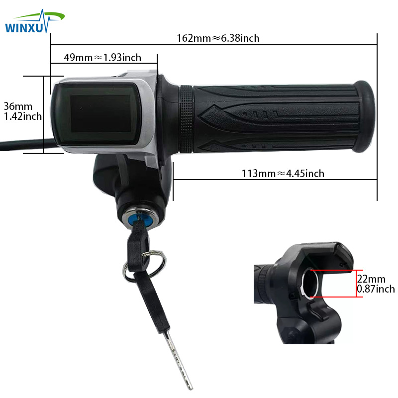 24V 36V 48V 250W 350W E-Scooter Brushless Motor Universal Controller LCD Speed Display Throttle for Electric Bicycle Repair