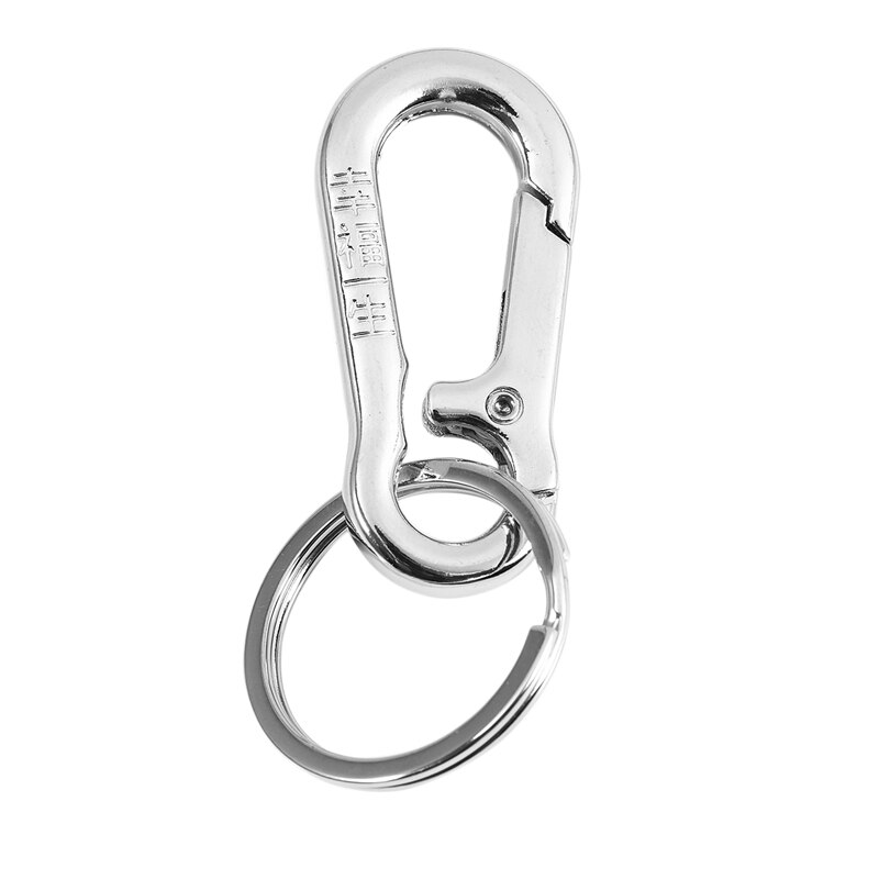 Glossy Metal Lobster Clasp Single Ring Keyring Key Chain: Default Title