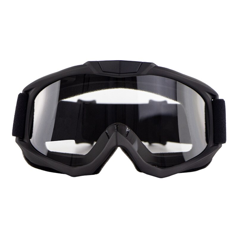 Motorsykkelhjelm langrennsbriller vindtette ridebriller utendørs fjellklatringsbriller goggles  cg15 engelsk versjon: Svart ramme