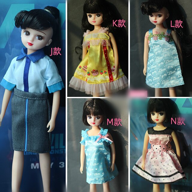 1/6 clothes For Dolls For Licca doll Momoko Doll Blyth doll clothes Jumpsuit dress suit For Girls Dolls