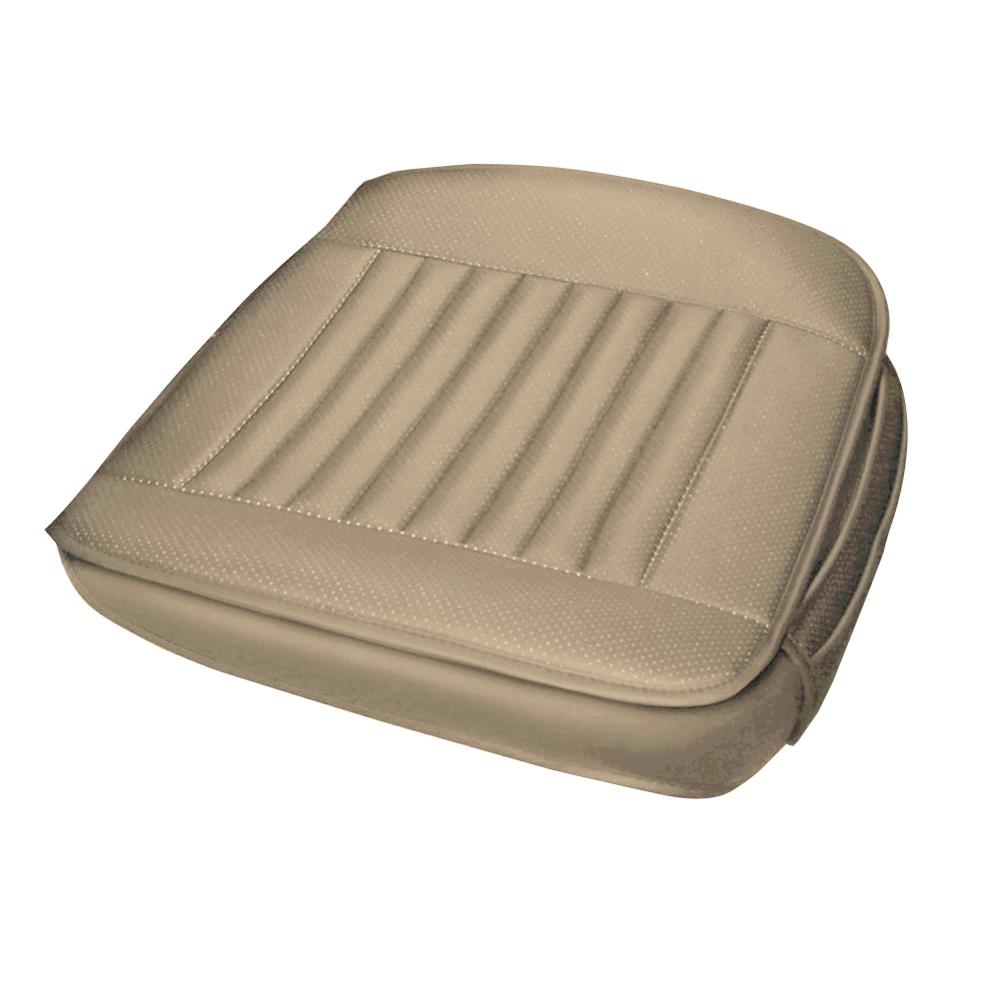 Cojín grande para asiento de coche, silla de hogar, silla de automóvil, cojín de cubierta de alivio cómodo, alfombrilla: Beige