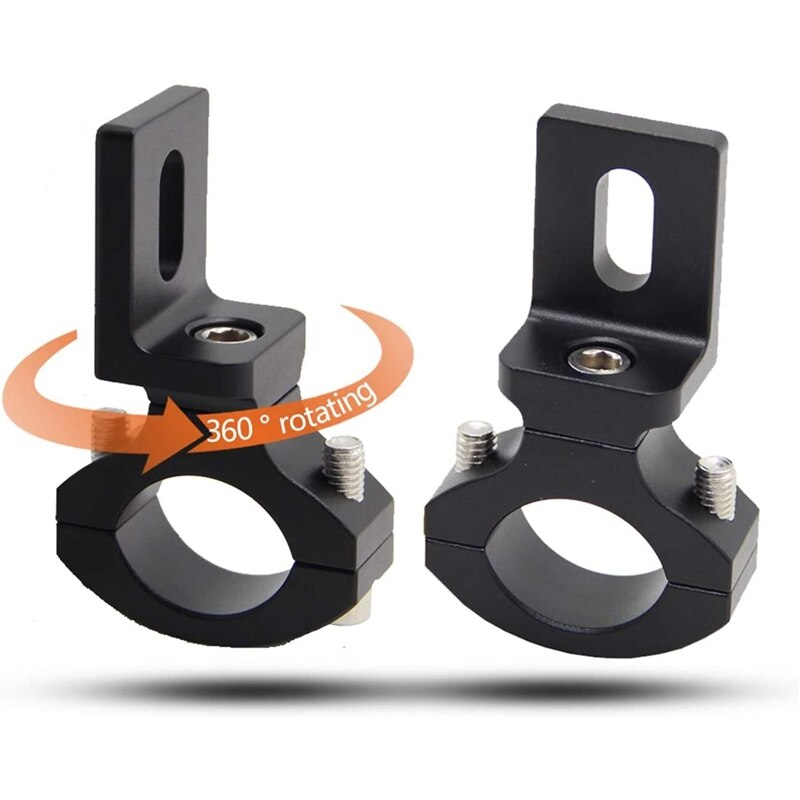 Universal Handlebar 22 25mm 7/8 Inch Motorcycle Headlight Bracket Spotlight Tube Clamp for Cafe Racer Chopper,TG81