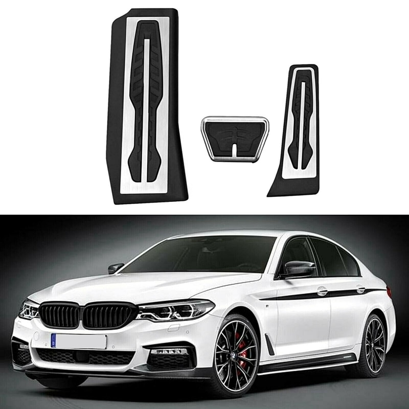 För bmw 5- serie  g30 g31 rostfritt stål bilacceleratorpedal bromspedaler täcker vilopedaler