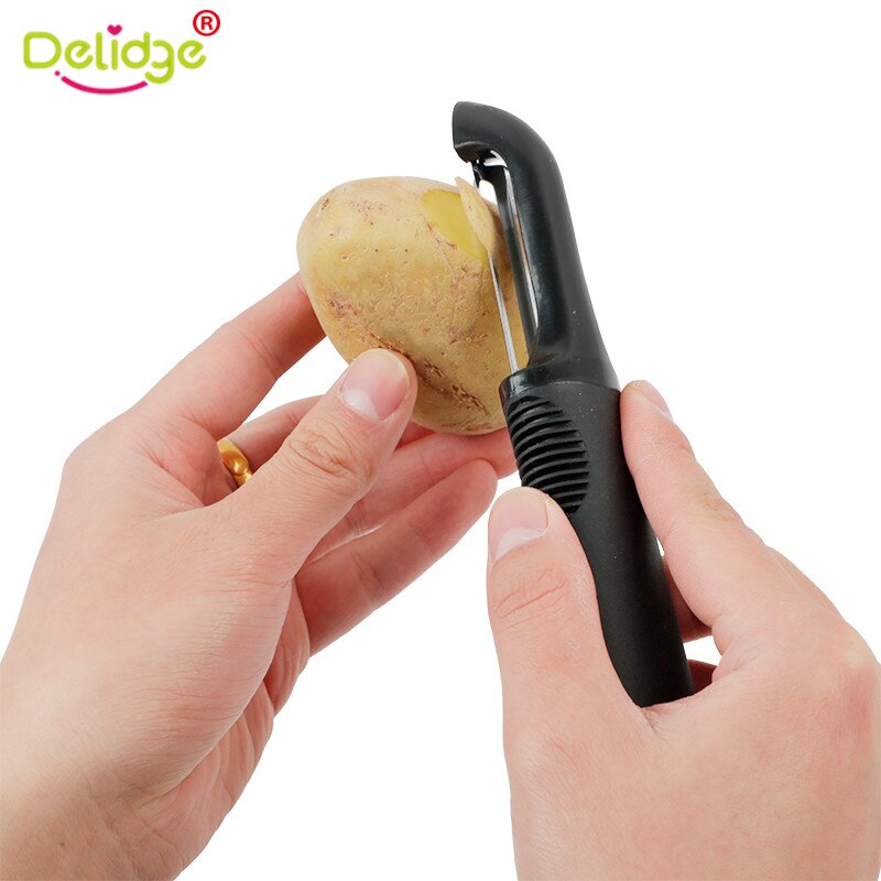 Delidge 1pc Groente Peelers Rvs Draaibare Twin Blades Aardappel-eye Remover Fruit Zesters Keuken Tool