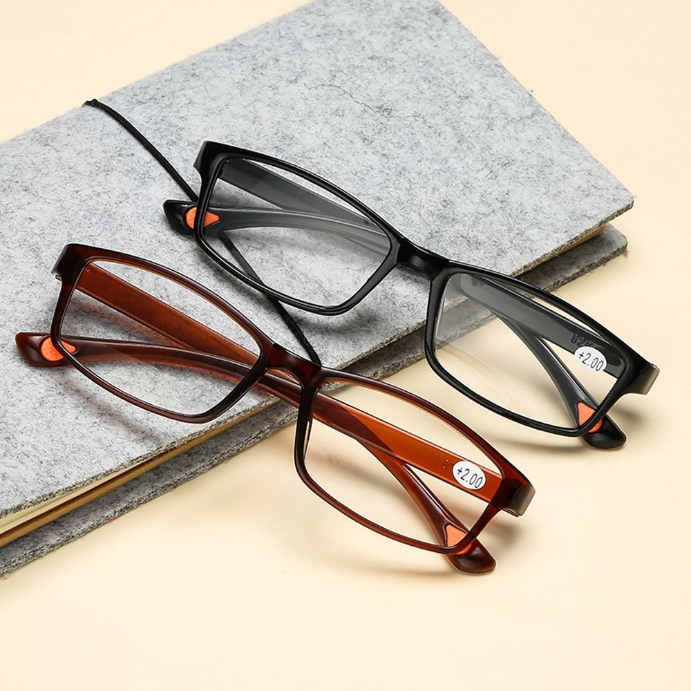 Vintage TR90 Square Frame Reading Glasses Women Men Ultralight Presbyopic Eyeglasses Optical Hyperopia Eyewear