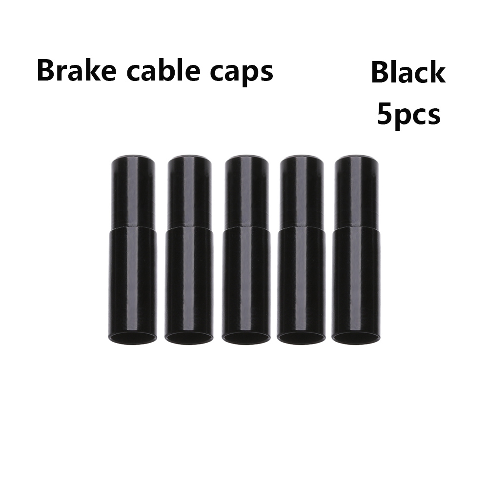 5/10 pièces 4 couleurs Aluminium frein/dérailleur changement de câble couverture vélo embout capuchon extérieur vtt vélo de route pièces de cyclisme accessoire: 05
