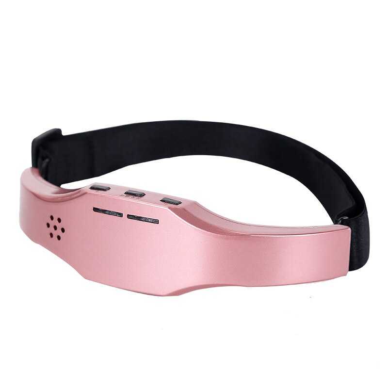 Electric Head Massager Sleep Monitor Migraine Relief Massager Insomnia Therapy Release Stress Sleep Therapy Device Sleeping: Pink
