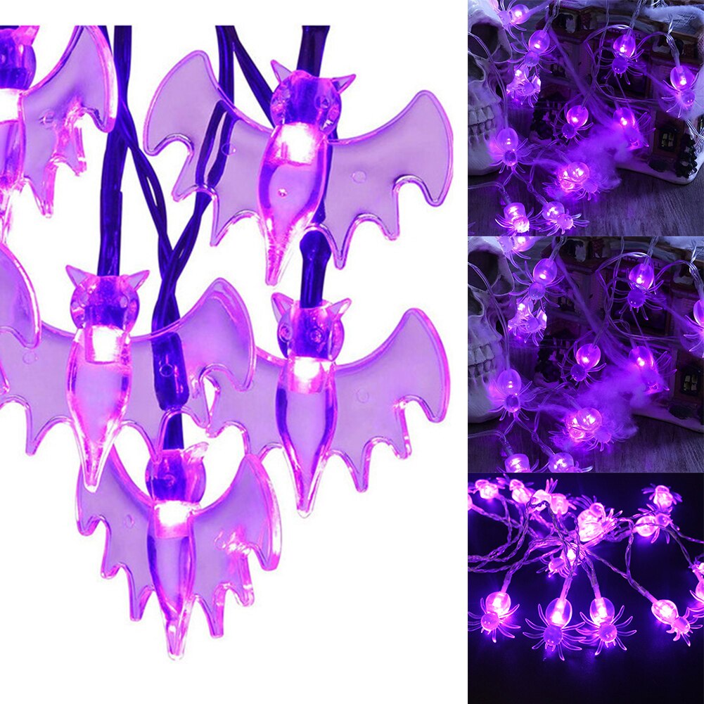 Jardin extérieur décor à la maison Led saisonnier éclairage fil fête à piles Halloween lumières nuit lampe tenture murale