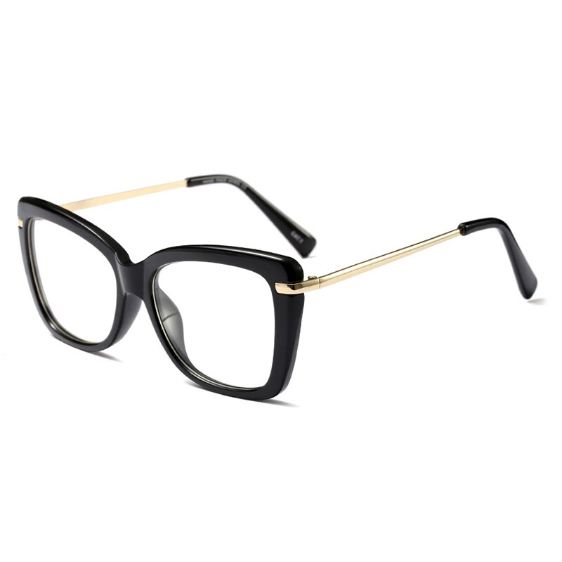 Brillestel kvinder briller computer nærsynethed optisk til kvindelige vintage damer briller klar linse briller stel  rs467: Rs467 c1