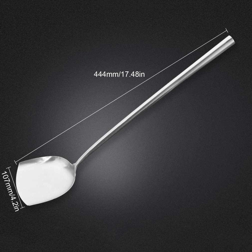 Wok Turner Kitchen Utensil Set Stainless Steel With Handle Spatula For Wok Chinese Wok Utensils Set For Cooking