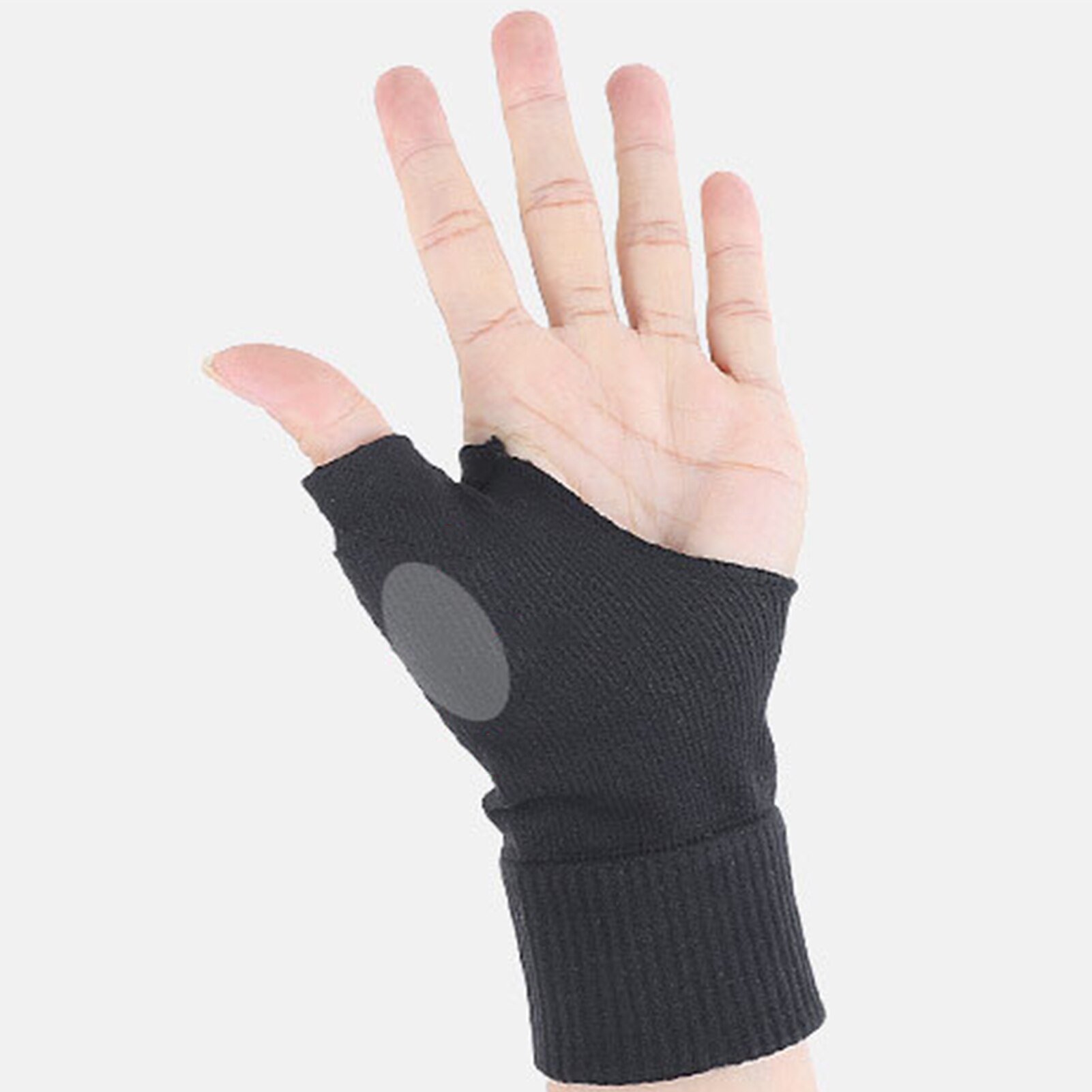 1 paar unisex-winterhandschuhe, einfarbig, fingerlos, sport-kompressionshandschuhe, fitness-trainingshandschuhe, handgelenkwärmer