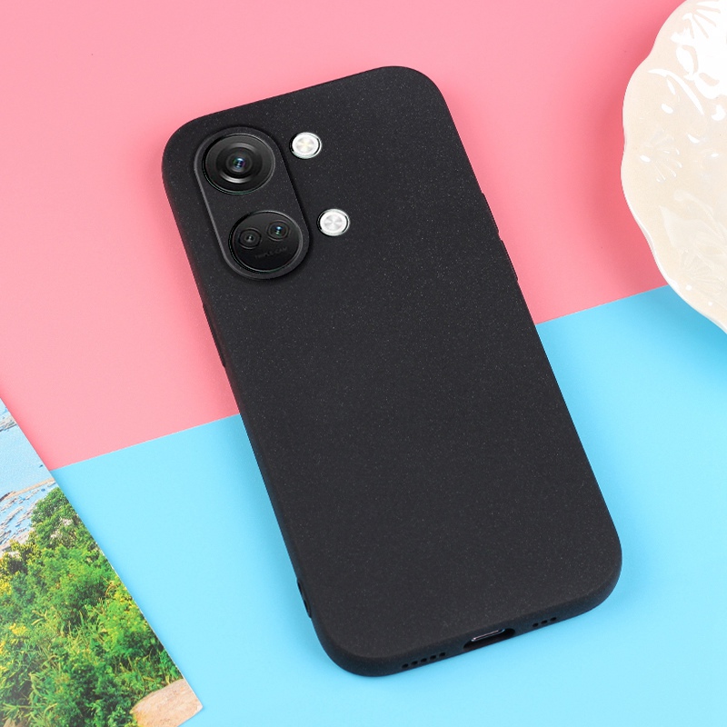 Coque antichoc en silicone souple pour OnePlus Nord 3 2 2T N10 N100 N20 N30, coque de protection complète, Sand 256: ABS / Black