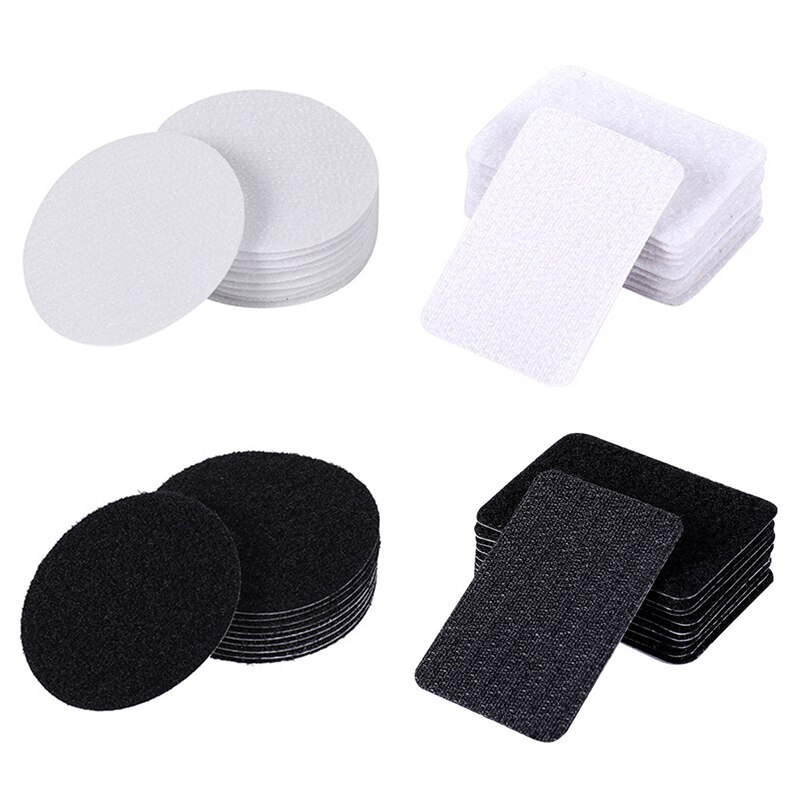 5 Pairs Diameter 6 Cm Round Velcros Fixed Sheets Quilt Sofa Mat Hook and Loop Fasteners DIY Non-slip Safety Fixing Magic Tape: RANDOM