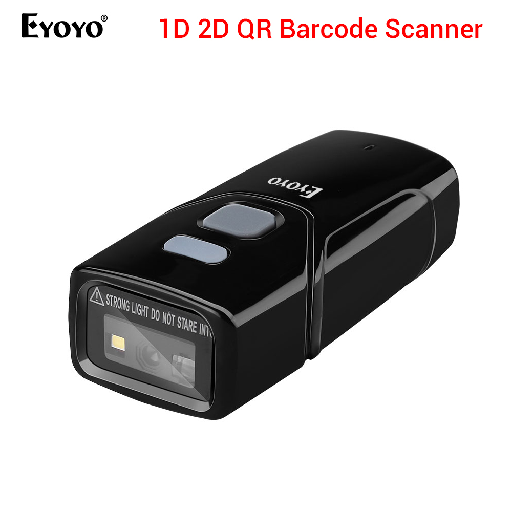 Eyoyo mini 1d 2d qr barcode scanner , 3- in -1 usb wired & 2,4g wireless & bluetooth barcode reader portable ccd pdf image scanner