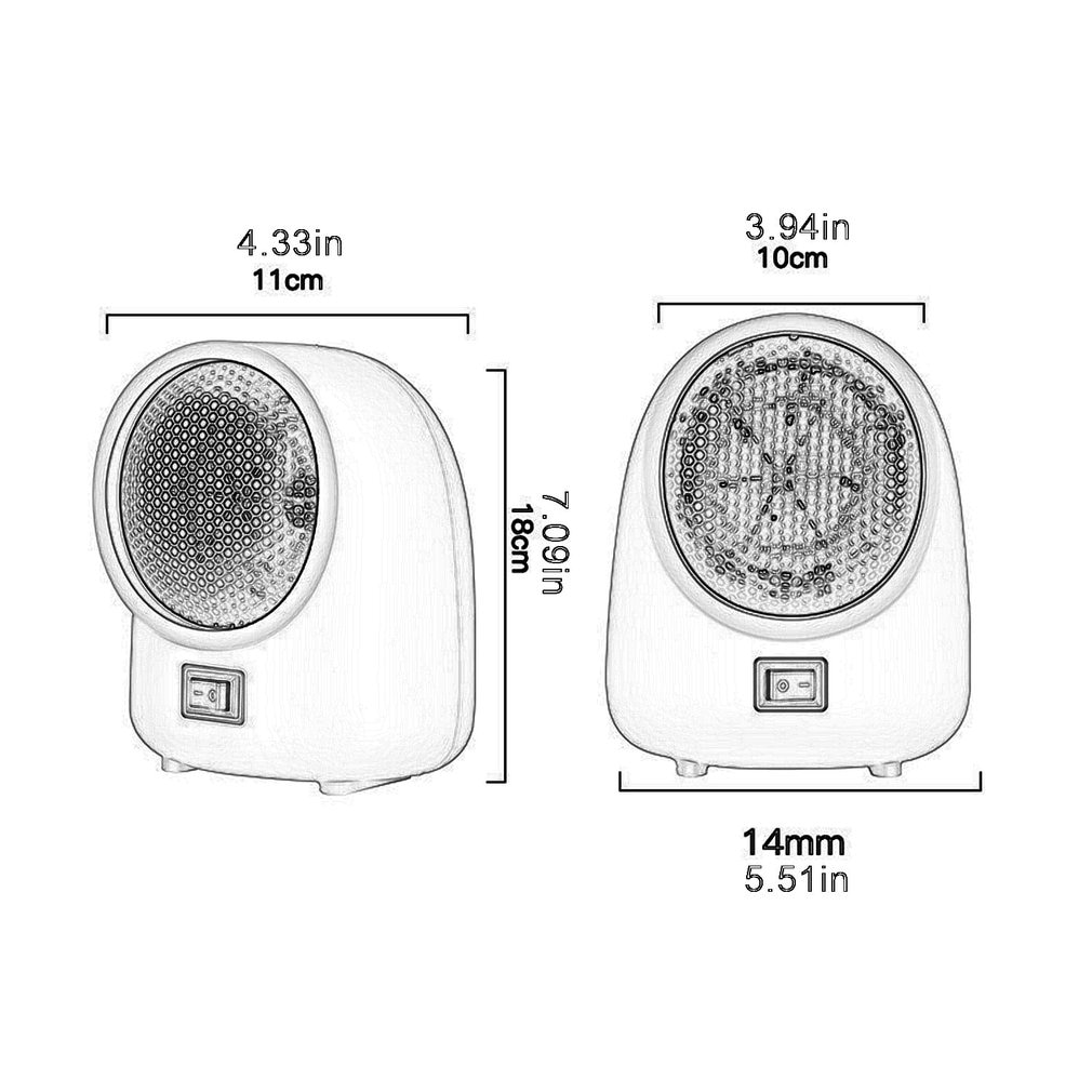 Mini Heater Household Electric Heater Heating Heater Compact And Portable Desktop Heater Warm Practical N6