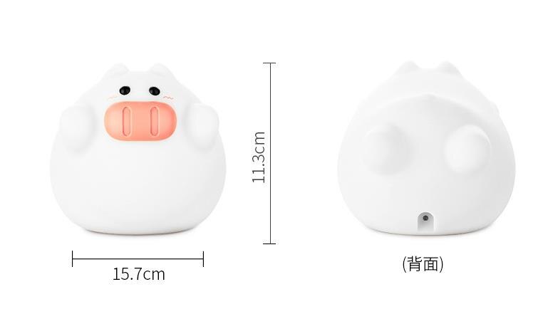 Xiaomi vliegend varken nachtkastje energiebesparende usb baby siliconen slaapzaal led siliconen oogbeschermingslamp