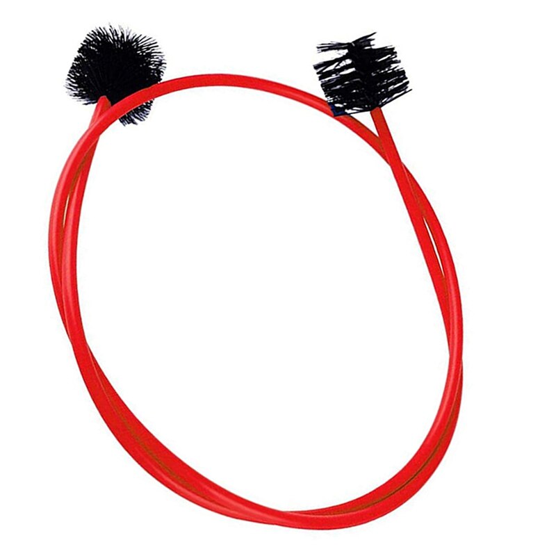 the 4-Piece Set for the Trumpet Trombone Brass Blowing Nozzle Cleaner Valve Brush Rod Cleaning Kit