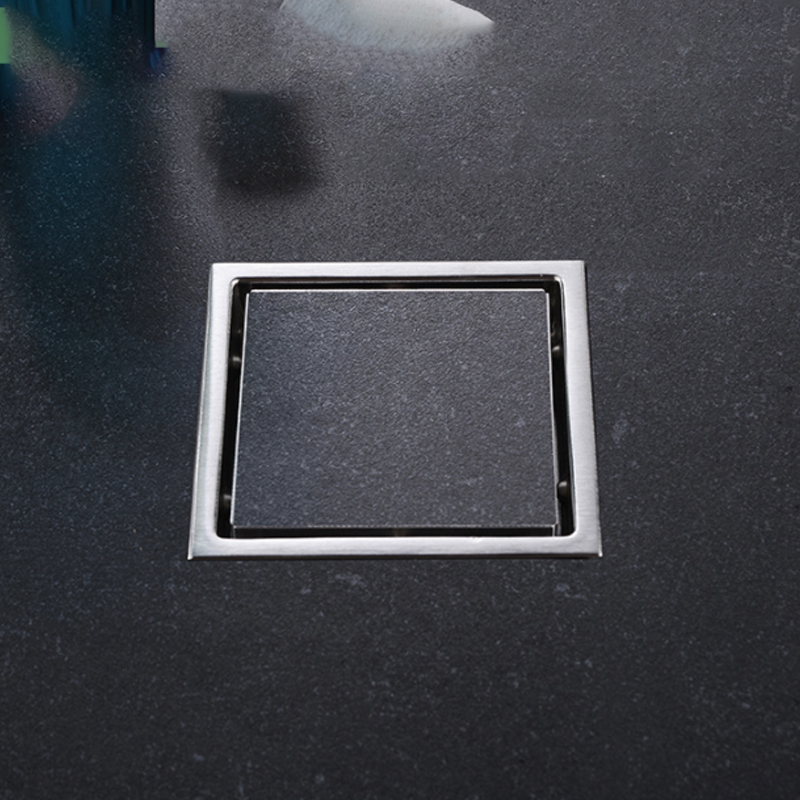 Modern Bathroom Shower Floor Drain Tile Insert Square Floor Waste Grates Shower Drain 304 Stainless Steel Invisible Floor Drain