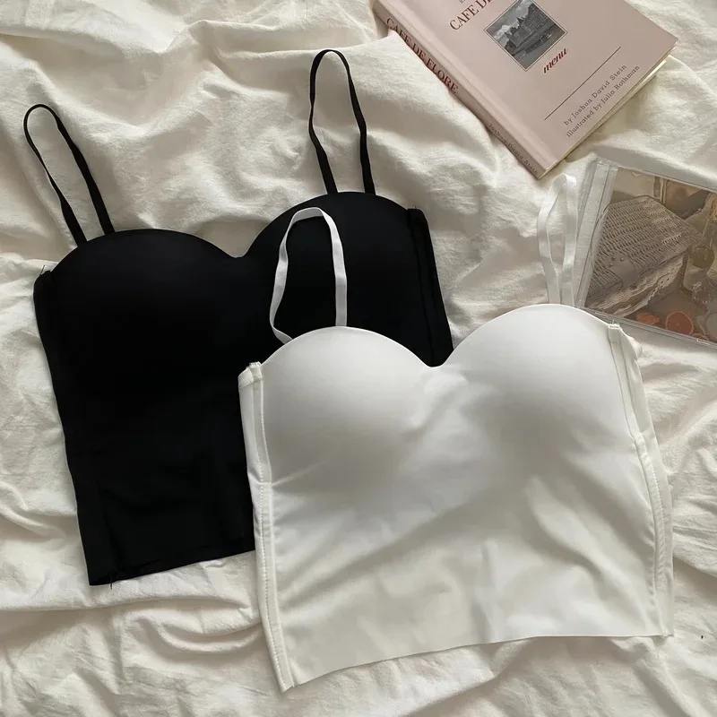 Sömlös linne för kvinnor fitness crop tops sommar tunna sexiga matchande casual linnen i issiden