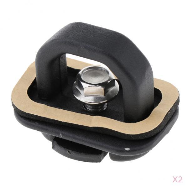 2 pcs Brand And Bull Ring Retractable Truck Bed Side Wall Tie Down Anchors Corrosion Resistance